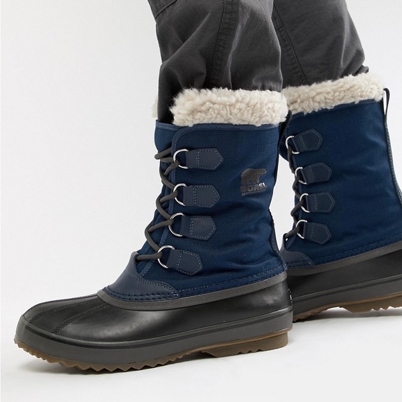 Sorel Other - *NWT* Sorel Men’s 1964 PAC Nylon Snow Boots in Collegiate Navy/Carbon, Size 10.5